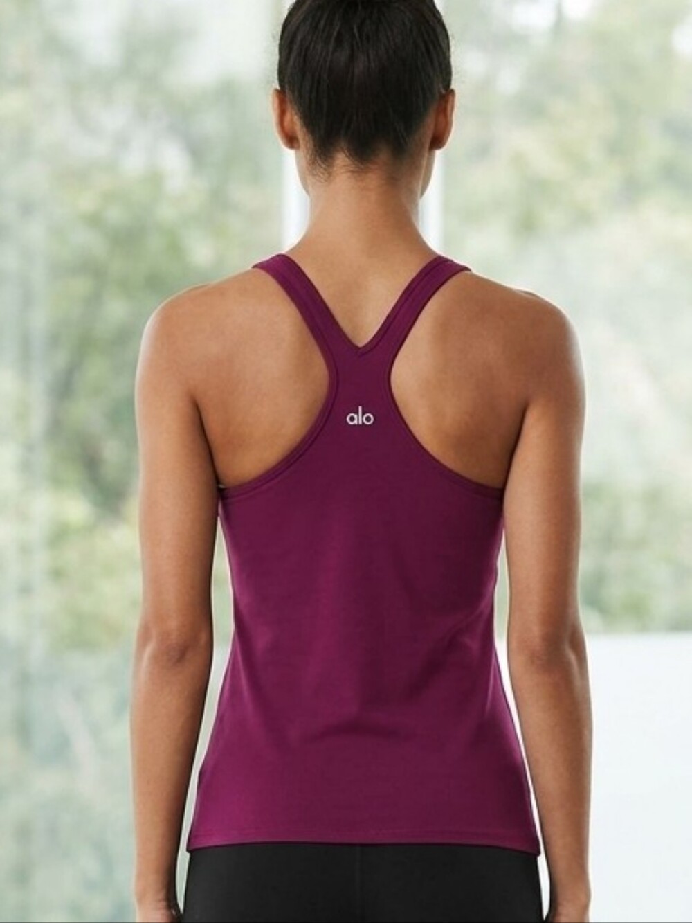ALO Yoga Women's Racerback Tank - Plum Ptp15"